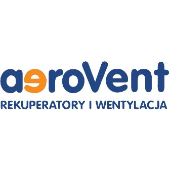 Inżynieria sanitarna, rekuperacja i wentylacja – logo firmy AgroVent, specjalizującej się w systemach wentylacji i odzysku ciepła dla efektywnego i ekologicznego domu lub obiektu przemysłowego.